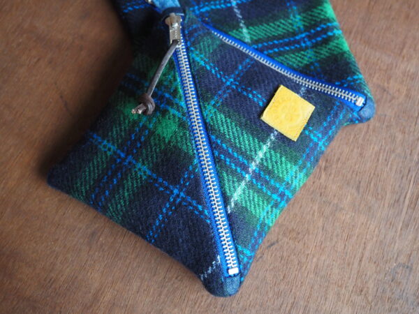 Wool Plaid Tartan Travel Shoe Care Set - Shoe Polish Pocket Kit - Image 3