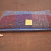 Large Irish Tweed Cosmetic Bag with Silver Shamrock Embroidery - Image 5