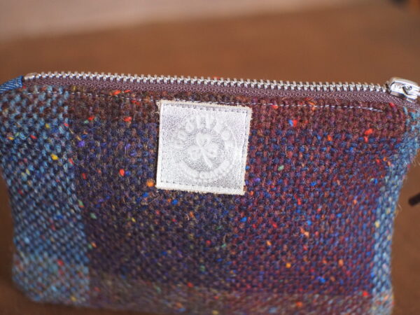 Kerry Tweed Purse with Flowers Embroidery