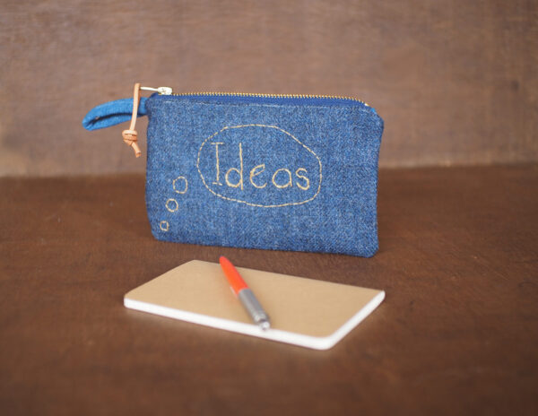 Irish Tweed Pouch for Moleskin journal Gift Set