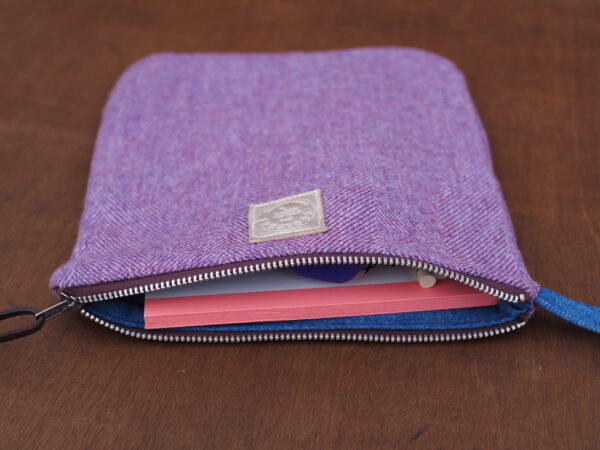 Artist gift set in orchid Herringbone tweed pouch