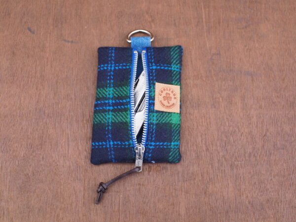 Green and Blue Tartan edc pouch tool organizer