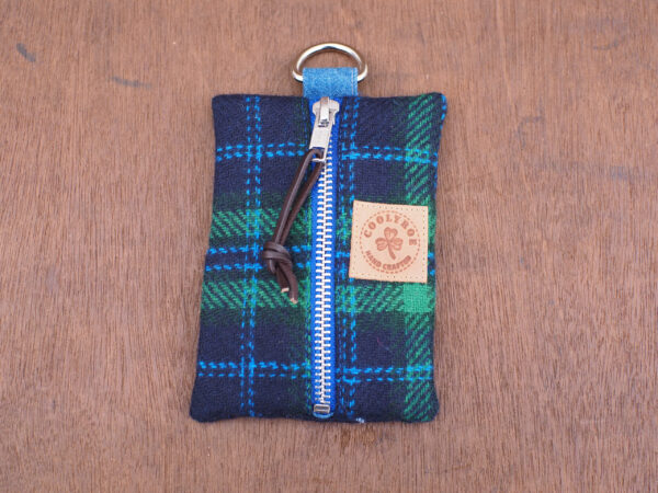 Green and Blue Tartan edc pouch tool organizer